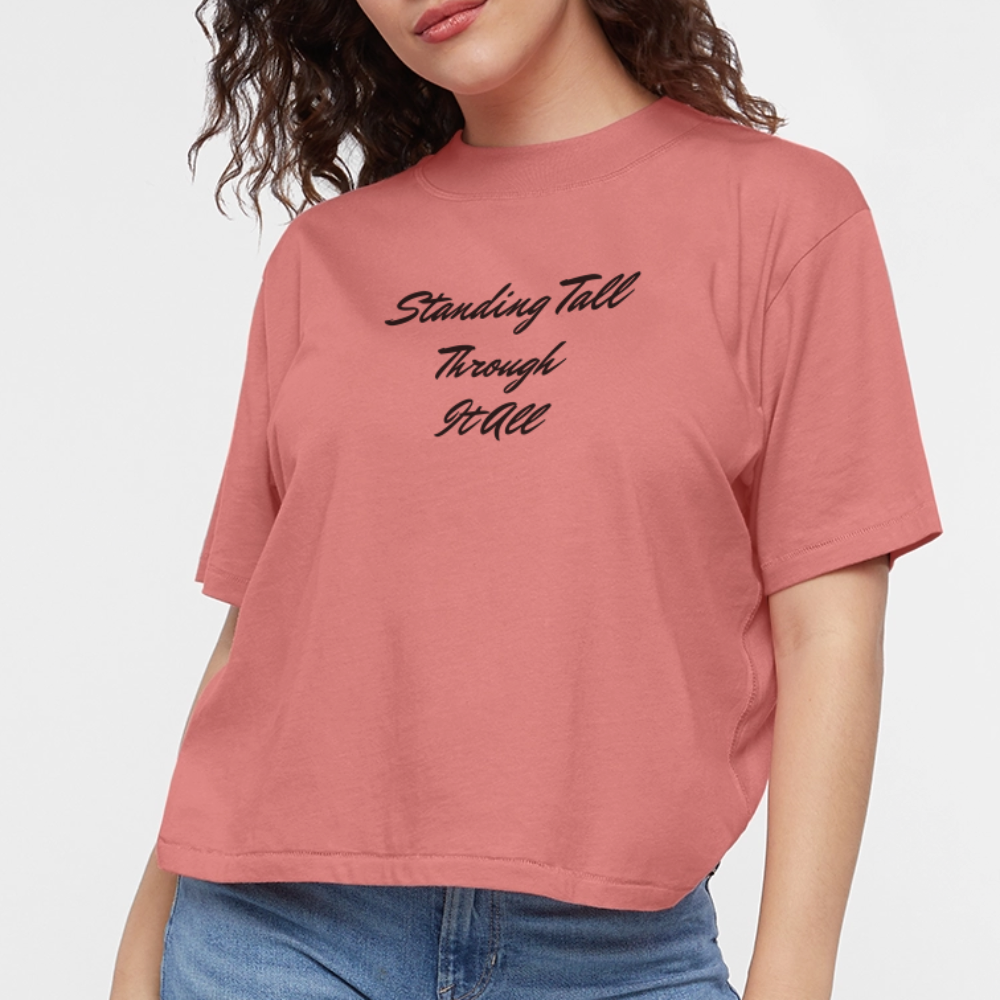 Women's Boxy Tee - mauve