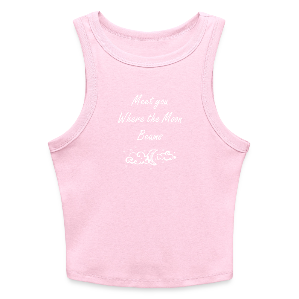 Slim Fit Rib Women's Tank Top - pink
