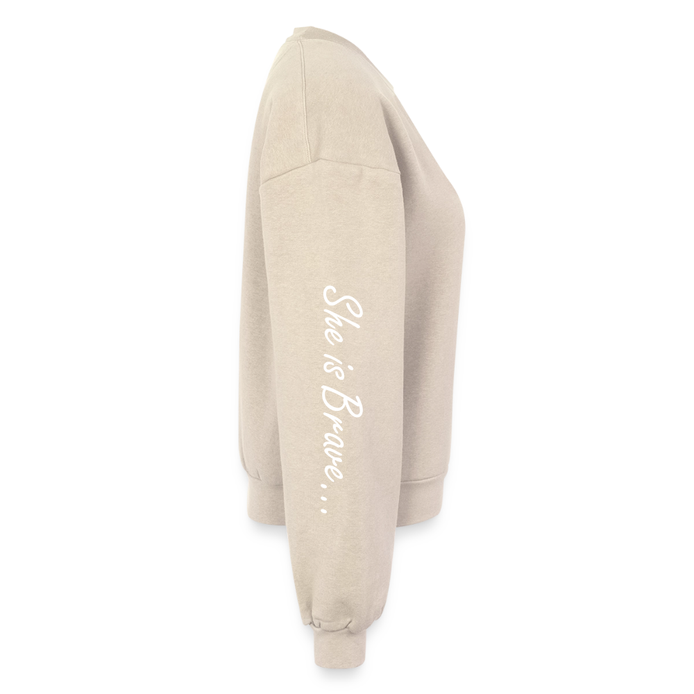 Women's Fleece Crewneck Sweatshirt - natural