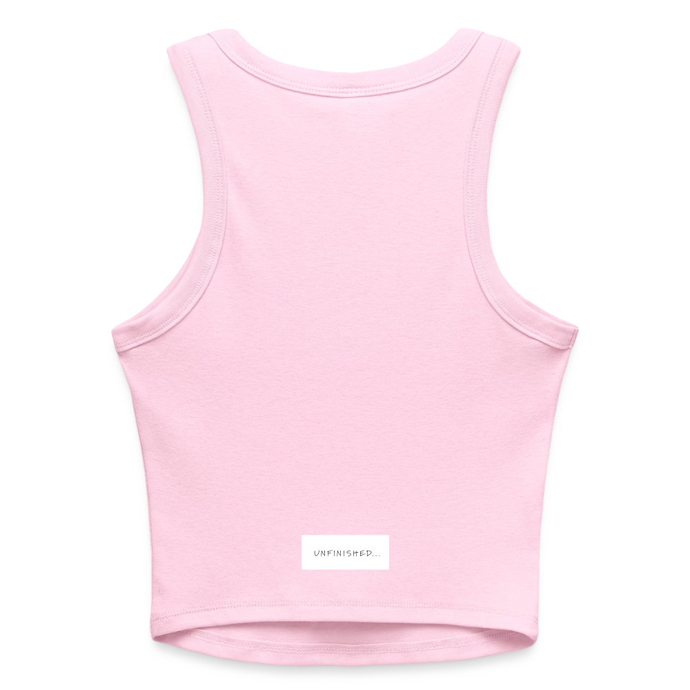 Slim Fit Rib Women's Tank Top - pink