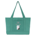 Cotton Pigment Dyed Tote Bag - mermaid green