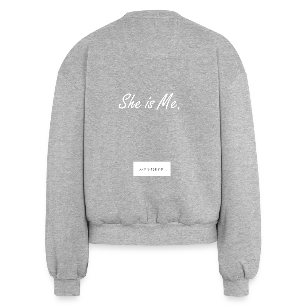 Women's Fleece Crewneck Sweatshirt - heather grey