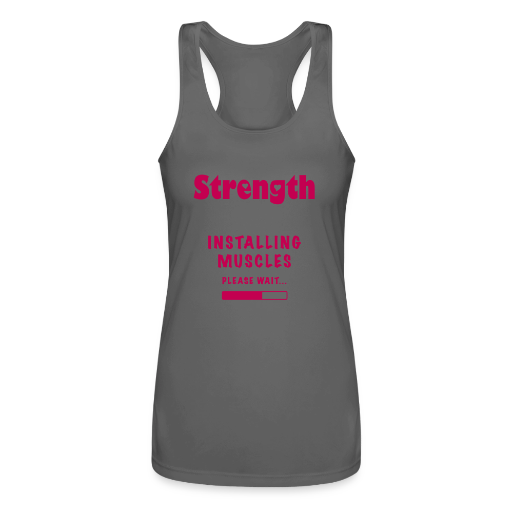 Women’s Performance Racerback Tank Top - charcoal