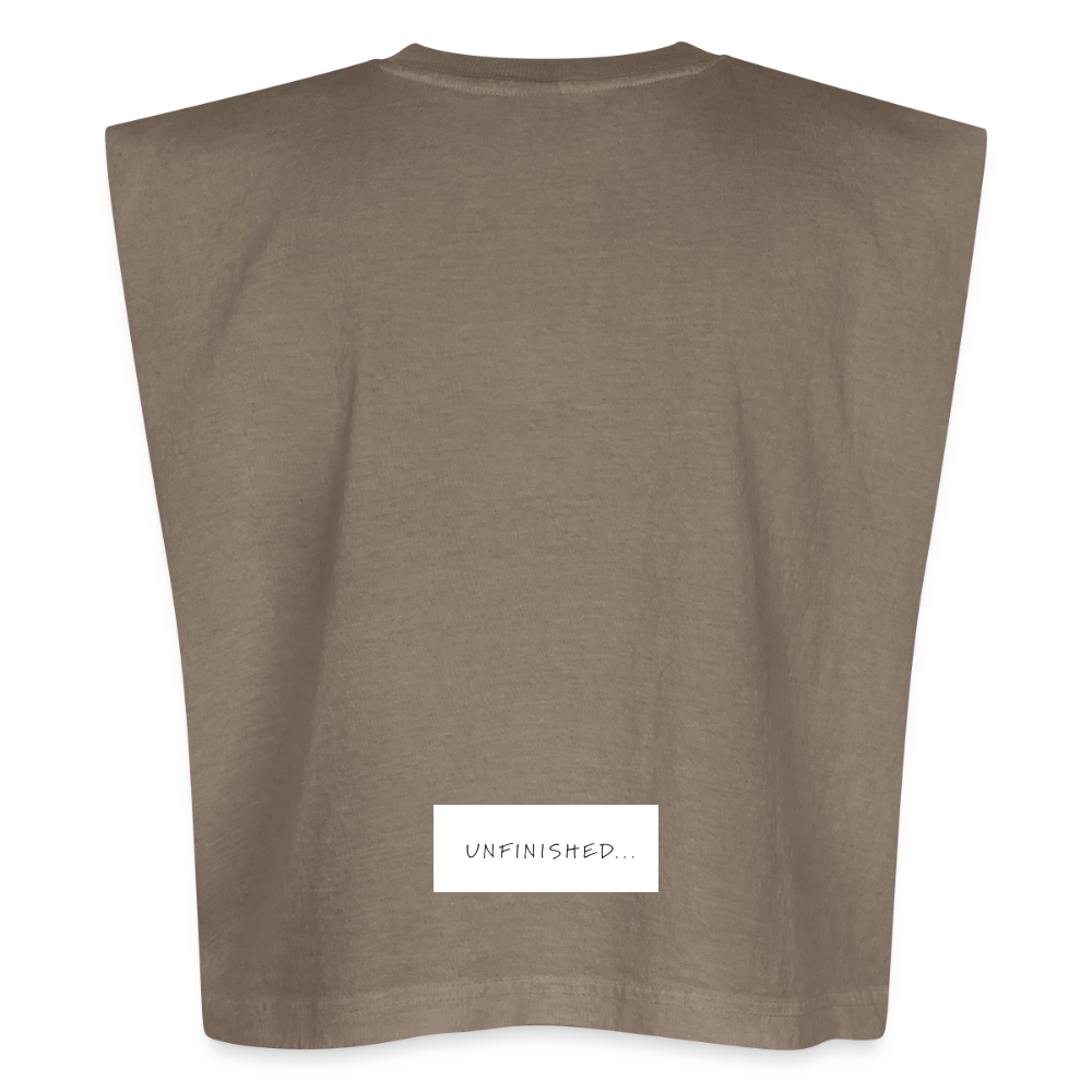 Washed Women´s Muscle Tank Top - faded brown
