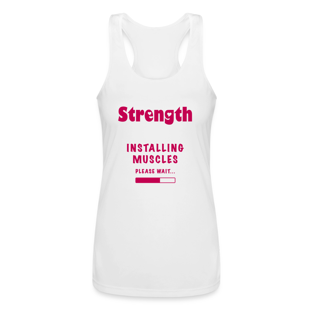 Women’s Performance Racerback Tank Top - white