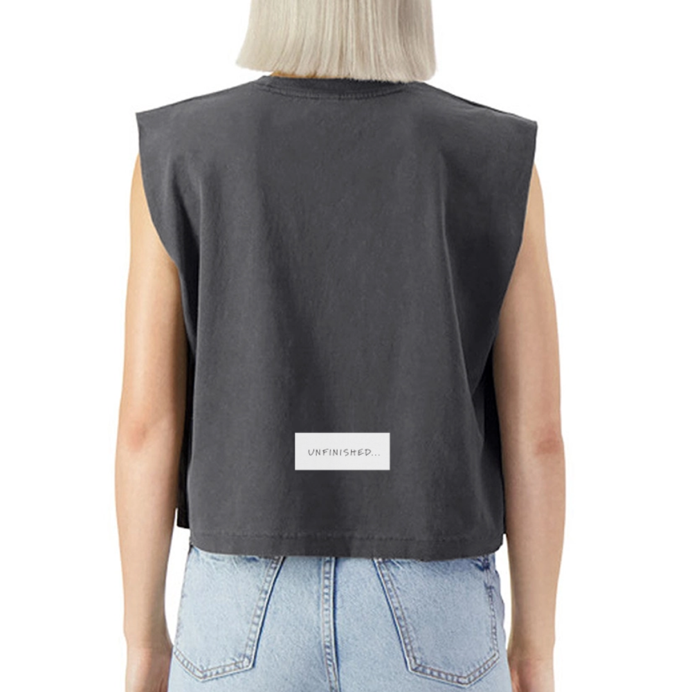 Washed Women´s Muscle Tank Top - faded black