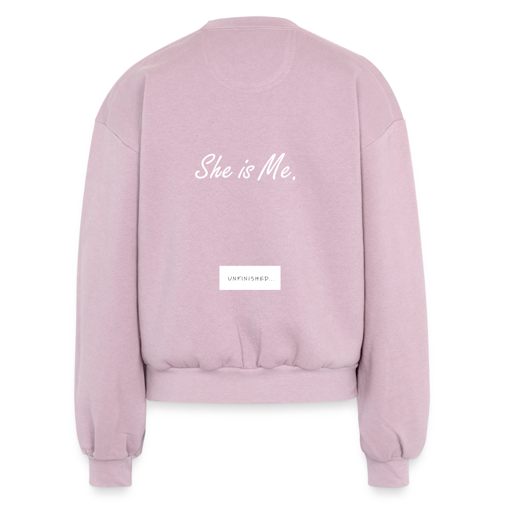 Women's Fleece Crewneck Sweatshirt - blush pink 