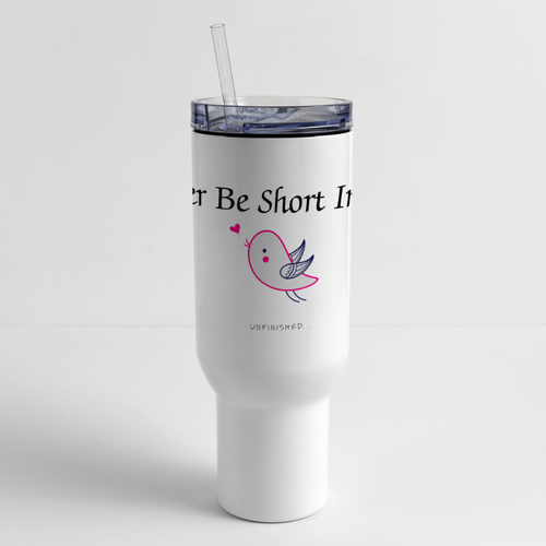 40 oz Travel Tumbler - white