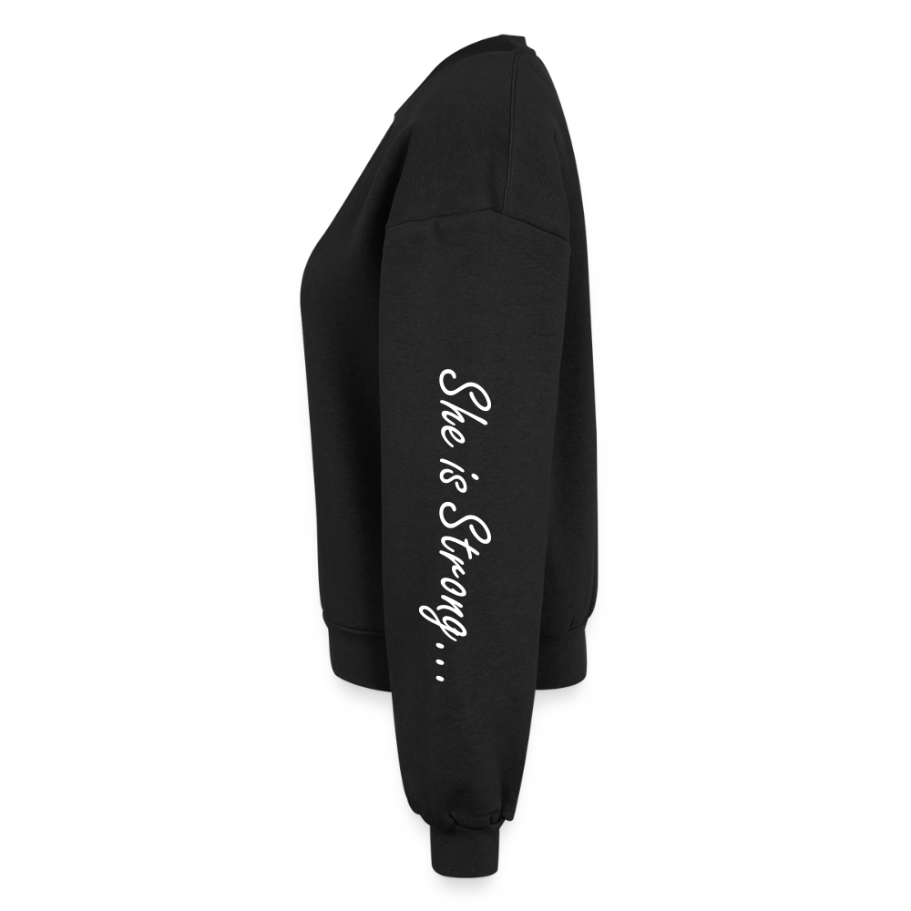 Women's Fleece Crewneck Sweatshirt - black