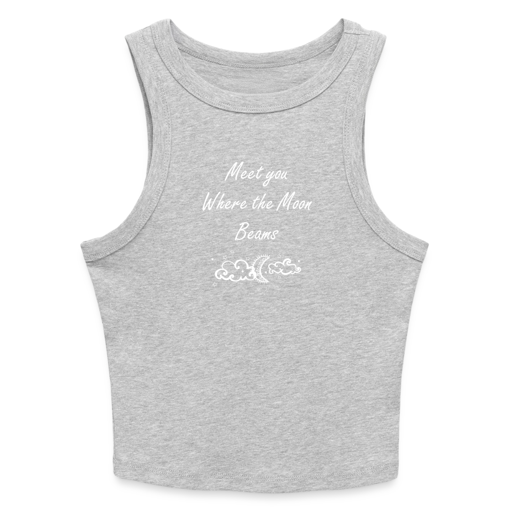 Slim Fit Rib Women's Tank Top - heather gray