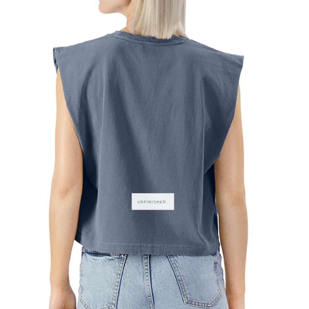 Washed Women´s Muscle Tank Top - faded navy