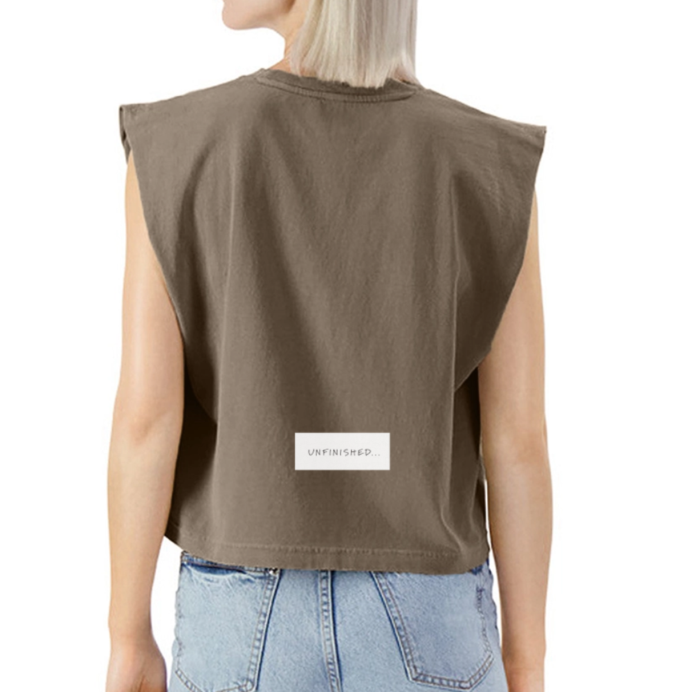 Washed Women´s Muscle Tank Top - faded brown
