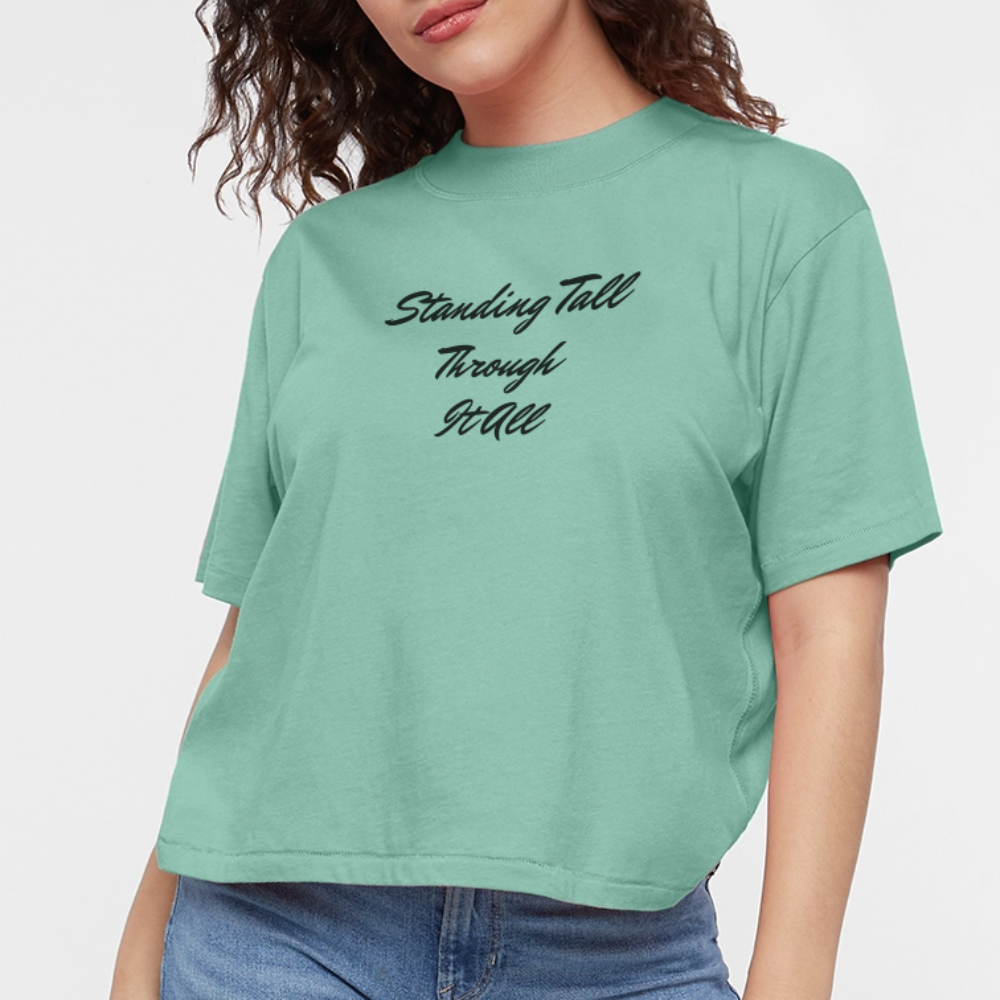Women's Boxy Tee - saltwater