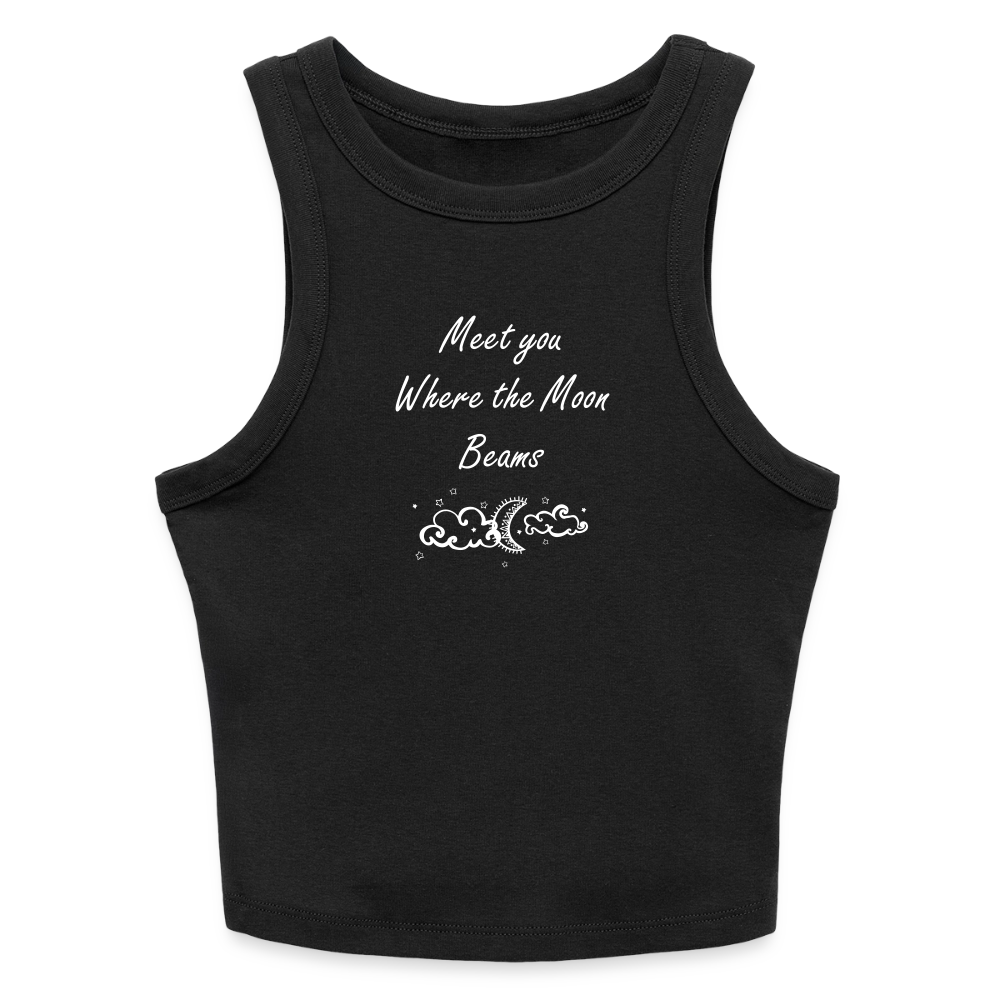 Slim Fit Rib Women's Tank Top - black